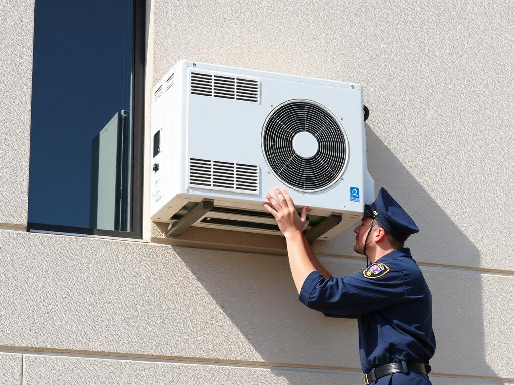 Instalación de climatización comercial